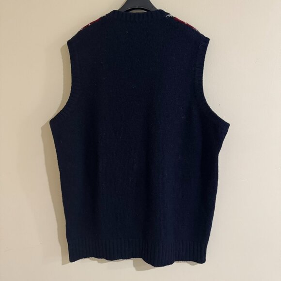 [Angus MacBain] Men's Vintage 100% Wool Sweater Vest Size XL - Picture 2 of 5